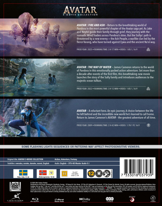 Movie - Avatar 3-Movie Collection (3 x Blu-ray)