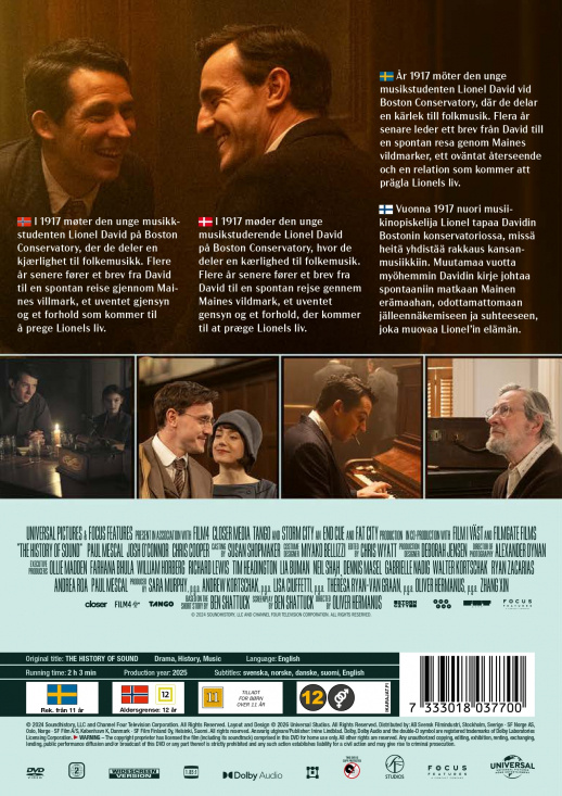Movie - The History of Sound (DVD)