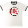 The Cure - Circle Logo Ringer Uni Wht T-Shirt The Cure - Circle Logo Ringer Uni Wht T-Shirt