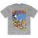 Disney - Mickey Cat Basket Stone Wash Uni Grey T-Shirt Disney - Mickey Cat Basket Stone Wash Uni Grey T-Shirt