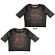 Ramones - Graffiti Illustration Lady Bl Mesh Crop T-Shirt Ramones - Graffiti Illustration Lady Bl Mesh Crop T-Shirt