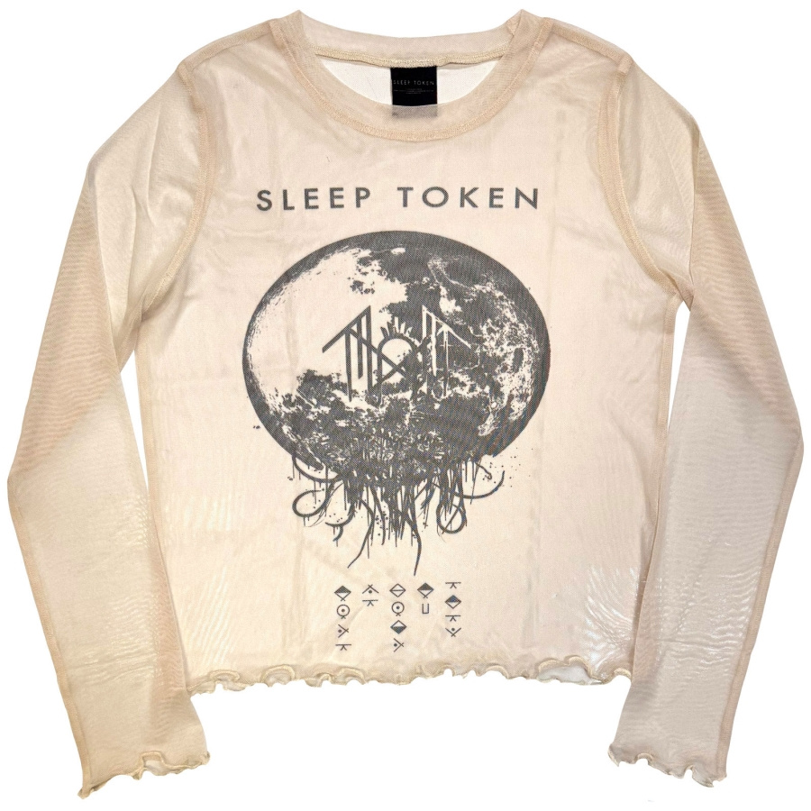 Sleep Token - Take Me Back To Eden Lady Natrl Mesh Crop T-Shirt