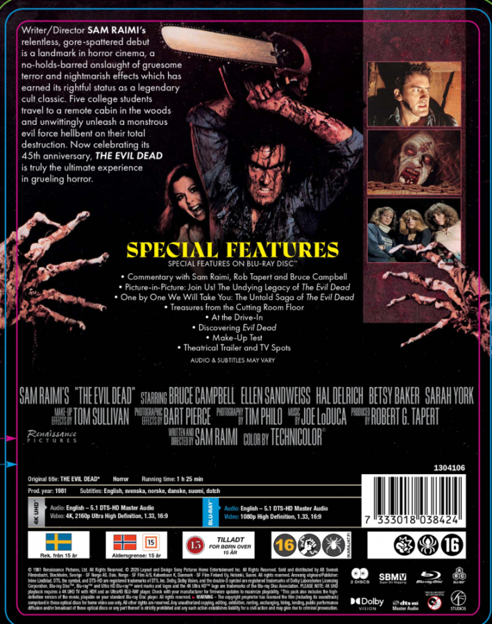 Movie - Evil Dead (Ltd Steelbook 2-Disc / 4K UHD + Blu-ray)