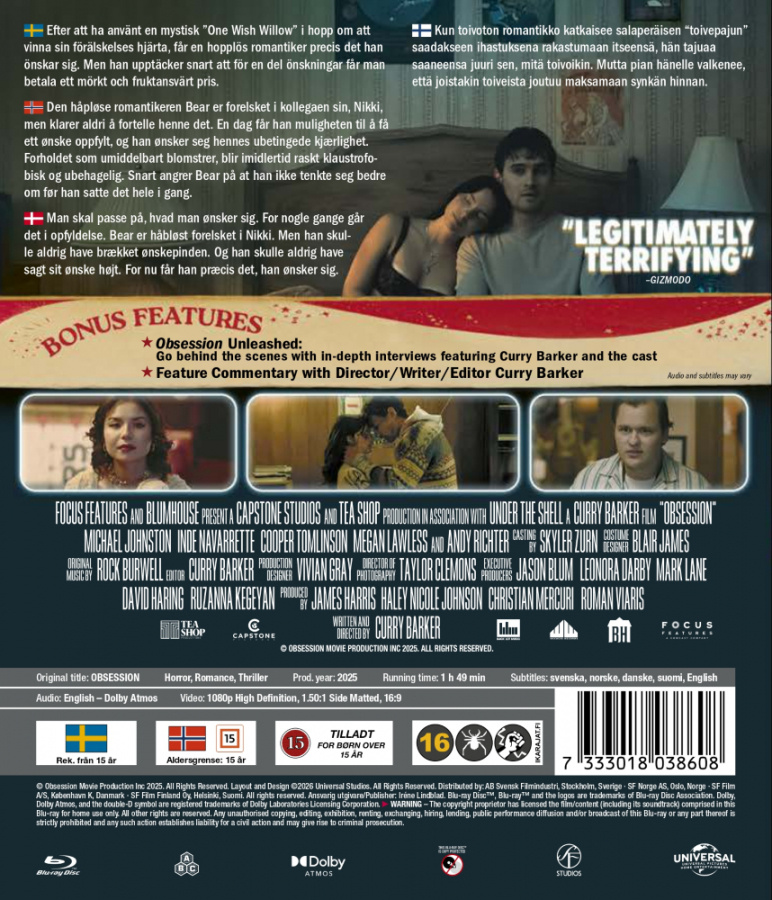 Movie - Obsession (Blu-ray)