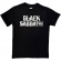 Black Sabbath - Curly Logo Mono Uni Bl T-Shirt Black Sabbath - Curly Logo Mono Uni Bl T-Shirt