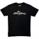 The Rolling Stones - Logo Mono Uni Bl T-Shirt The Rolling Stones - Logo Mono Uni Bl T-Shirt