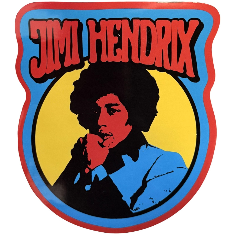 Jimi Hendrix - Vintage Circle Sticker