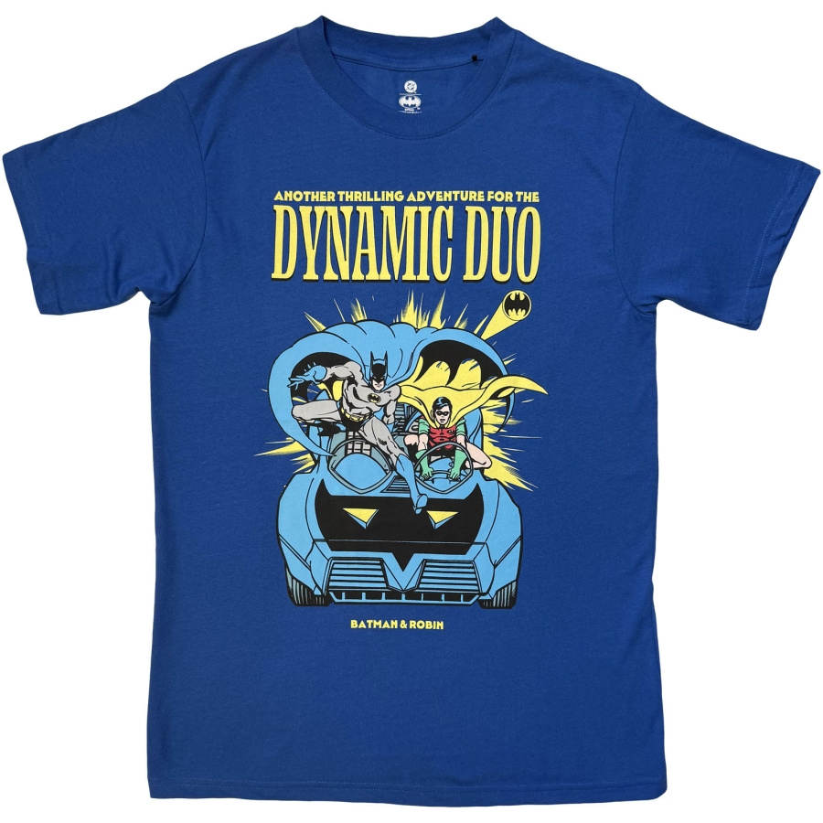 Batman - Batman & Robin Dynamic Duo Uni Blue T-Shirt