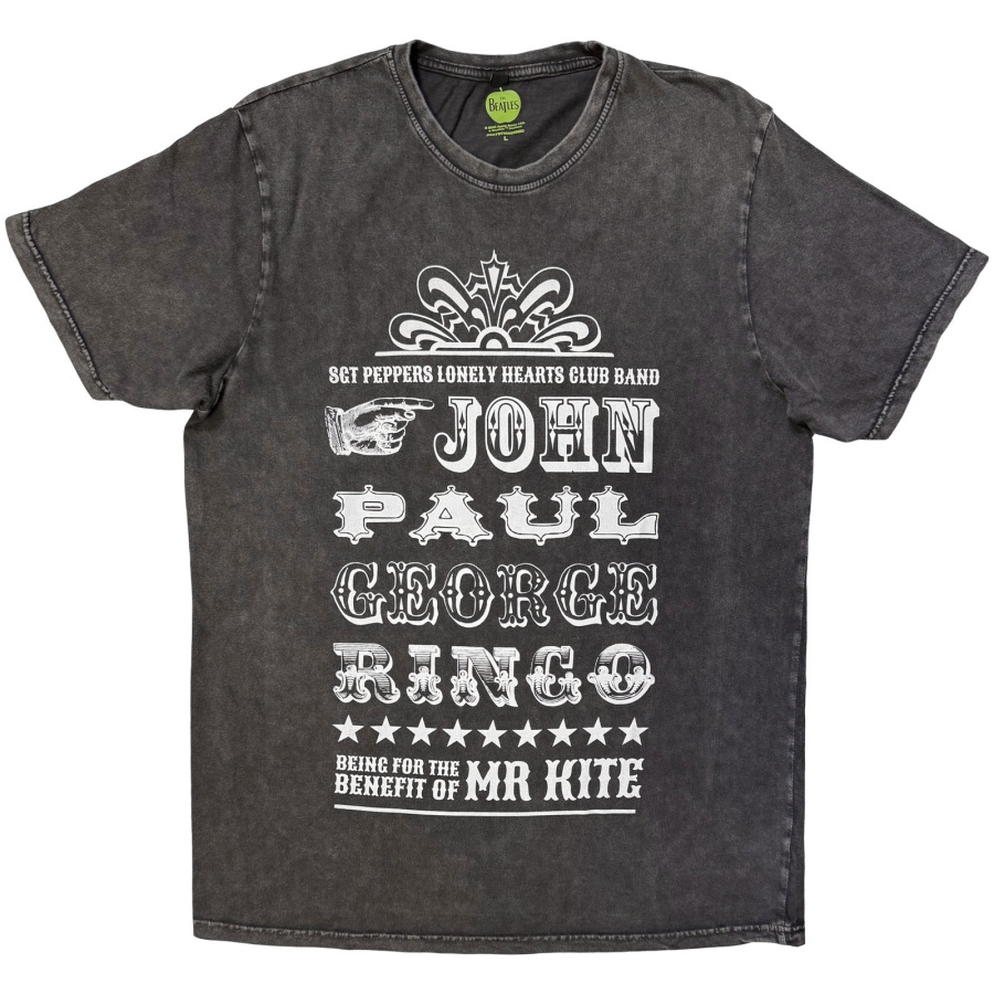 The Beatles - Mr Kite Stone Wash Uni Char T-Shirt