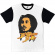 Bob Marley - No Woman Uni Wht/Bl Raglan T-Shirt Bob Marley - No Woman Uni Wht/Bl Raglan T-Shirt