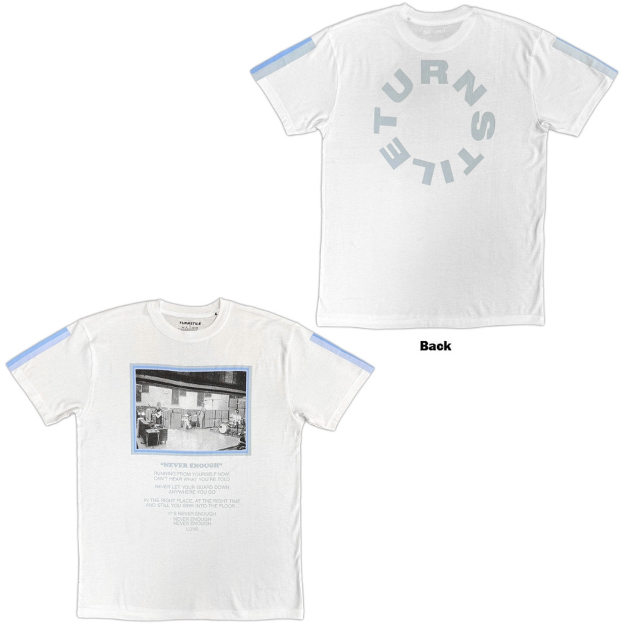 Turnstile - Never Enough Studio Uni Wht T-Shirt