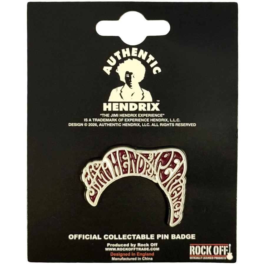 Jimi Hendrix - Swirl Logo Pin Badge