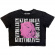 Kurt Cobain - Head Shot Frame Stone Wash Lady Char Crop Top Kurt Cobain - Head Shot Frame Stone Wash Lady Char Crop Top