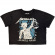 Metallica - Justice Squares Stone Wash Lady Char Crop Top Metallica - Justice Squares Stone Wash Lady Char Crop Top