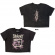 Slipknot - Butterfly Goatee Stone Wash Lady Char Crop Top Slipknot - Butterfly Goatee Stone Wash Lady Char Crop Top