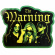 Warning - Yellow Girls Sticker Warning - Yellow Girls Sticker