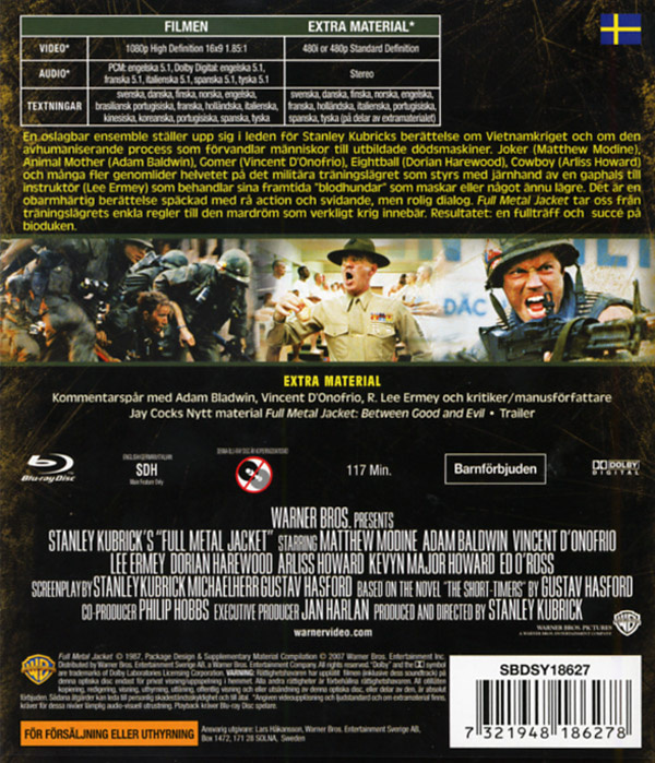 Movie - Full Metal Jacket (Bd/S/N)