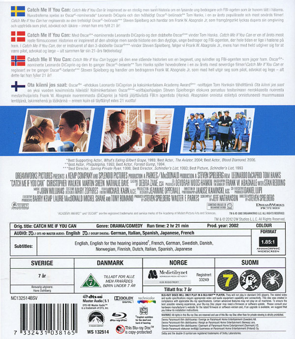 Movie - Catch Me If You Can Bd